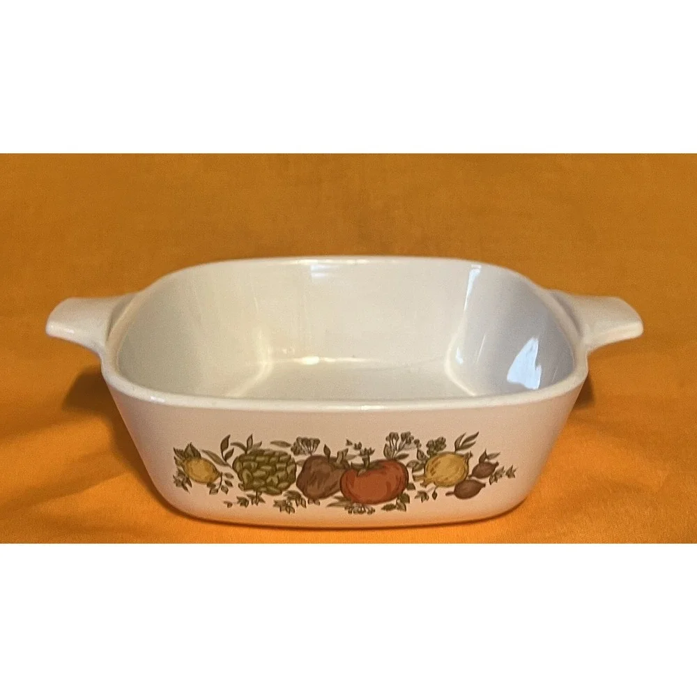Corning Ware Spice of Life Square Casserole Dish‎ 1 3/4 Cup P-41-B. NO LID